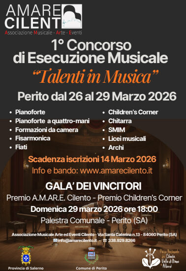 Locandina concorso Nazionale di Esecuzione Musicale 2026