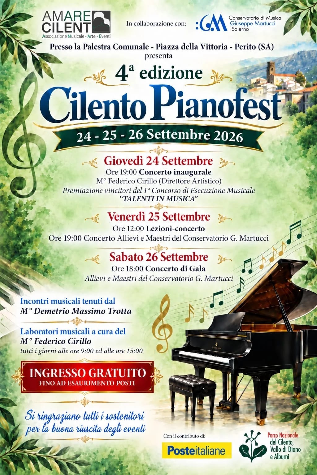 Locandina Cilento Pianofest 2026